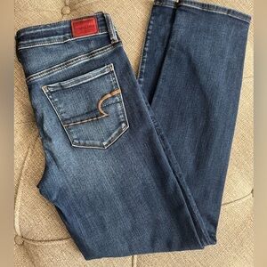 American Eagle Dark Blue Straight Jeans
